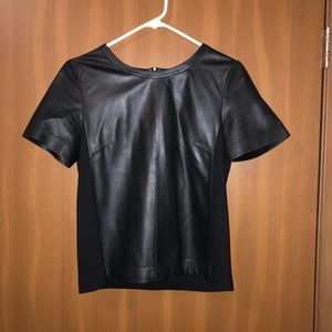 Leather t-shirt